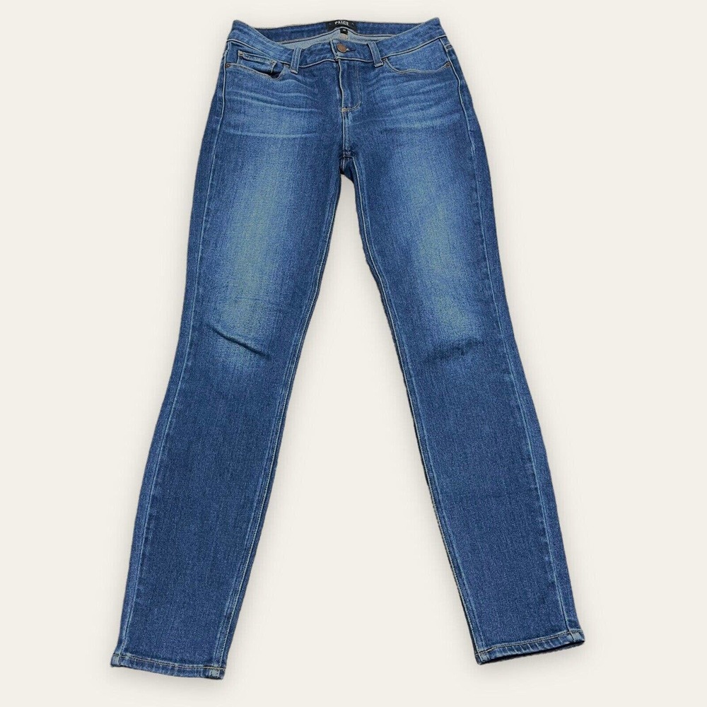 Paige Womens Sz 28 Verdugo Ultra Skinny Jeans Medium Wash Mid Rise